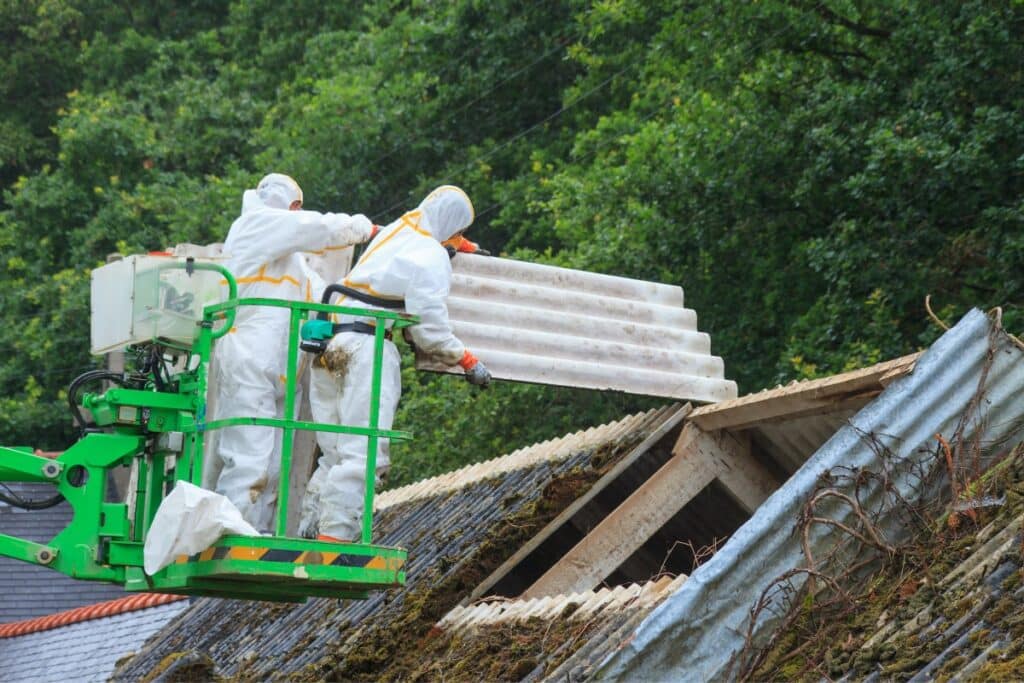 asbest golfplaat verwijderen van huis
