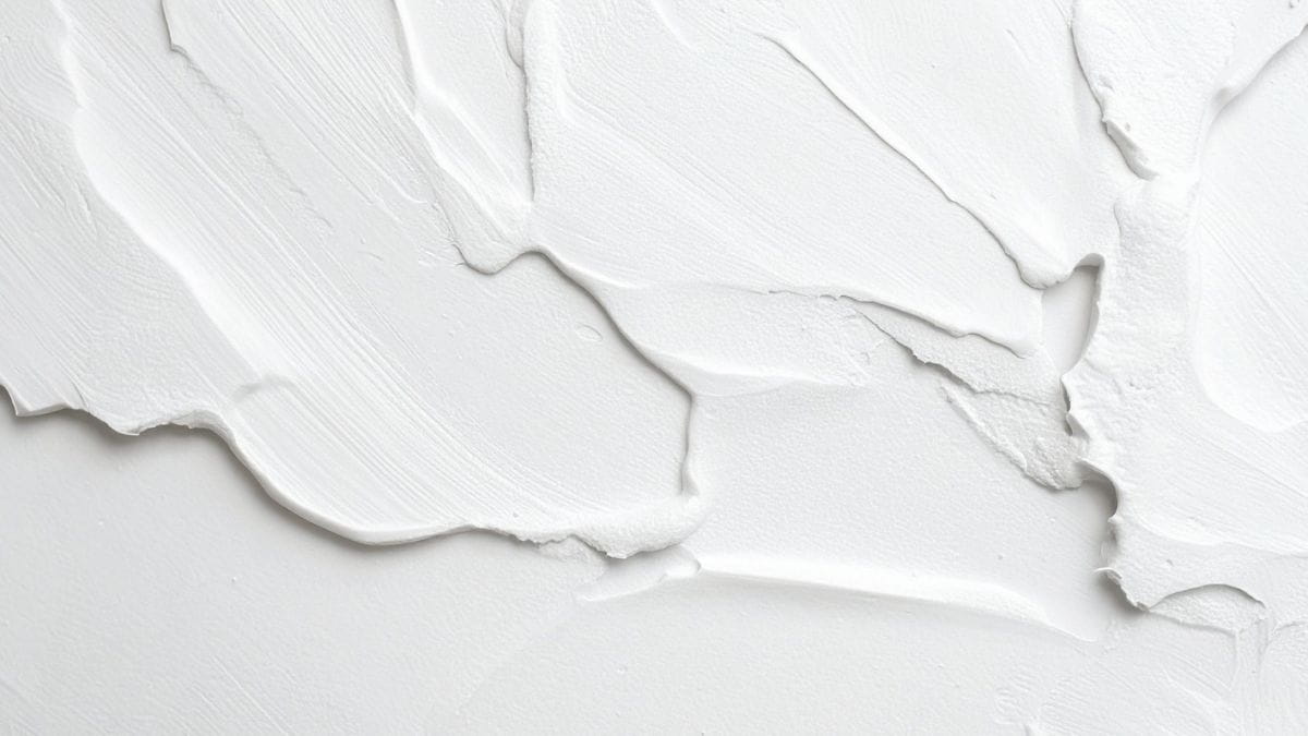Witte sierpleister binnen close-up 